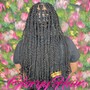 Medium Island Twist with synthetic curls