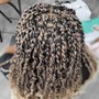 Ponytail feed-in/ ghana cornrows large size