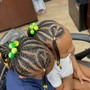 2 Braids with mini design stitch