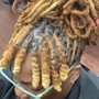 Two strand twists on natural hair