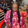 Small Box Braids(mid back)