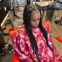 Small Box Braids(mid back)