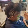 Men Braids on Tapered Cut