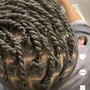 6 Cornrows - hair added