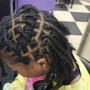 Flat twist/2 strand twists on natural or relaxed hair