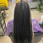 Small knotless braids (midback)