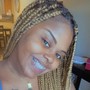 Small knotless braids (midback)