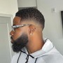 BALD HEAD AND BEARD EDGE UP/ TRIM (INCLUDES ENHANCEMENTS AND BEARD TREATMENT )