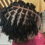 Extended Loc two strand twists short to medium length