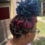 Extended Loc two strand twists short to medium length