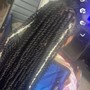 Straight back braids 5-8 hair included