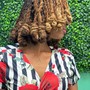 Styles and Bantu knot