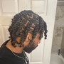 Loc Maintenance, Rope Twists (midback)