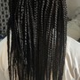 Small Goddess Knotless Braids ( feed In front )