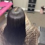 Blowdry or blowdry straight (comb attachment)