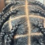 Straight Back Cornrows with Extensions