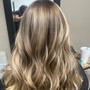 All over Color/Root touch up , Cut , Blow dry