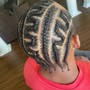 Kids Cornrows w/hair& beads