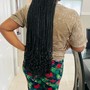 Single faux loc braid