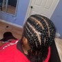 5-7 feed in braids (hair provided)