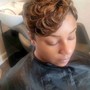 Relaxer, color, cut and style