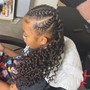 Mohawk with twists or braids