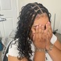 Mohawk with twists or braids