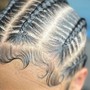 Straight back feed-in braids 6