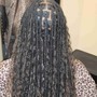 Natural hair double  strand Twists or box braids