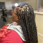 Short knotless braids