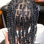 Large knotless braids