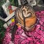 Kid's Cornrows Braids ( no hair added)