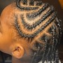 Kid's Cornrows Braids ( no hair added)