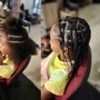 Kid's styles ages 3-10 cornrows and twists for boys and girls