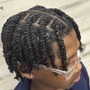 Cornrows ponytail