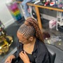 Medium knotless Braids