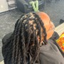 100 locs or long hair Palm Retwist