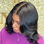 Half Up Half Down Quick Weave