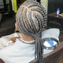 Freestyle braids with hair included