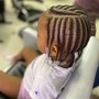 Kid's Braids w/ natural hair