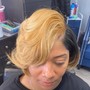 Shampoo and Style on Hair with Relaxer