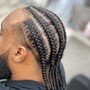 Men's Cornrows 4-8 braids