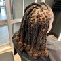 Soft locs knotless mid back hair included