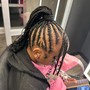 Feed in Braids ponytail