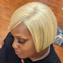 Relaxer Touch Up/Cond/wrap and pixie style