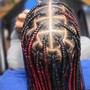 Medium Knotless braids