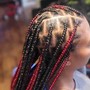 Medium Knotless braids