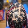 Medium Knotless braids