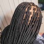 Large knotless Box Braids