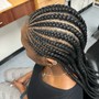 Feed in (4-8) braid design (full head)